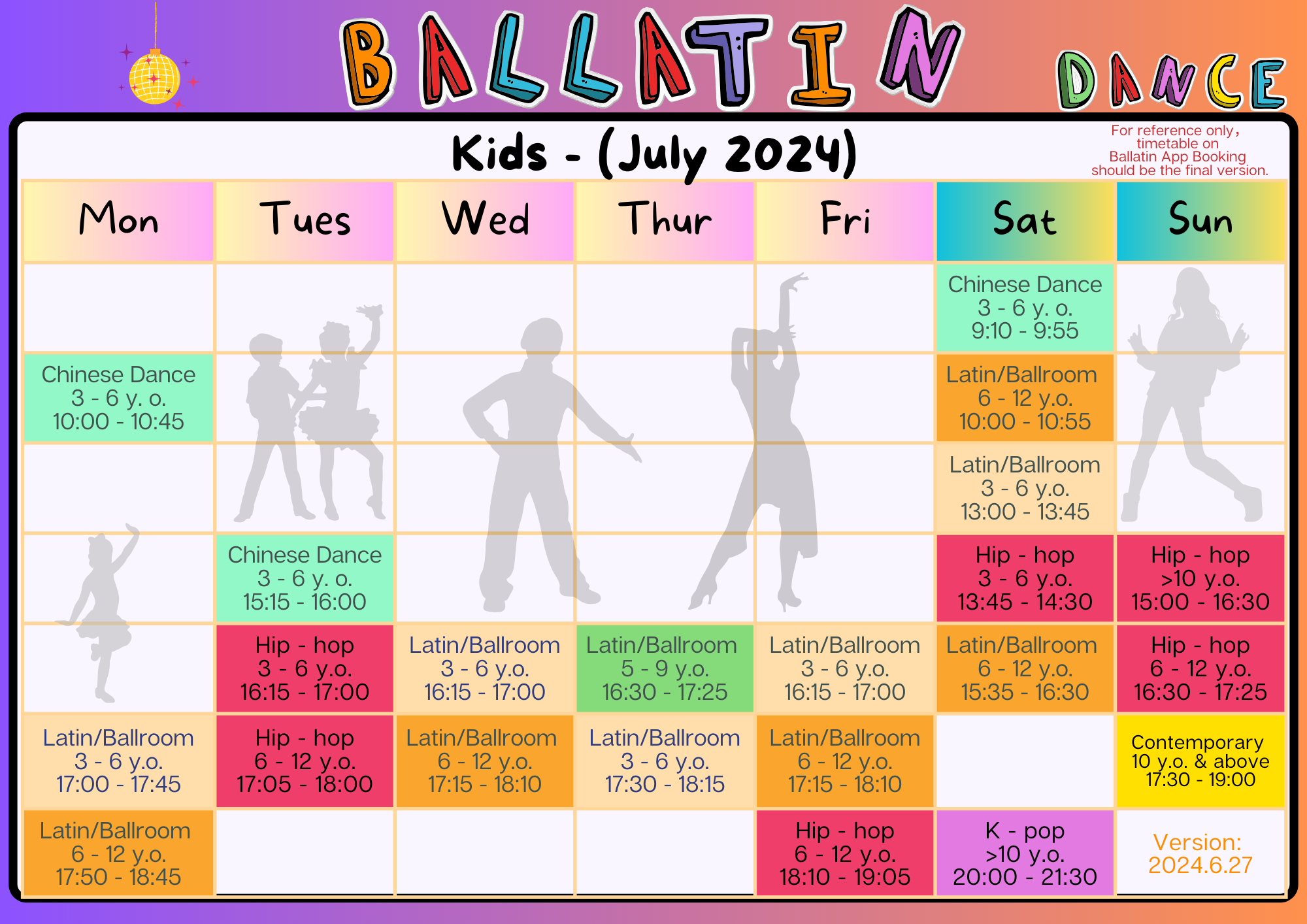 Ballatin Schedule - (Kid) - 2024.07 Eng